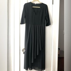 Love Exclusive Chiffon and Cotton Maxi Dress
